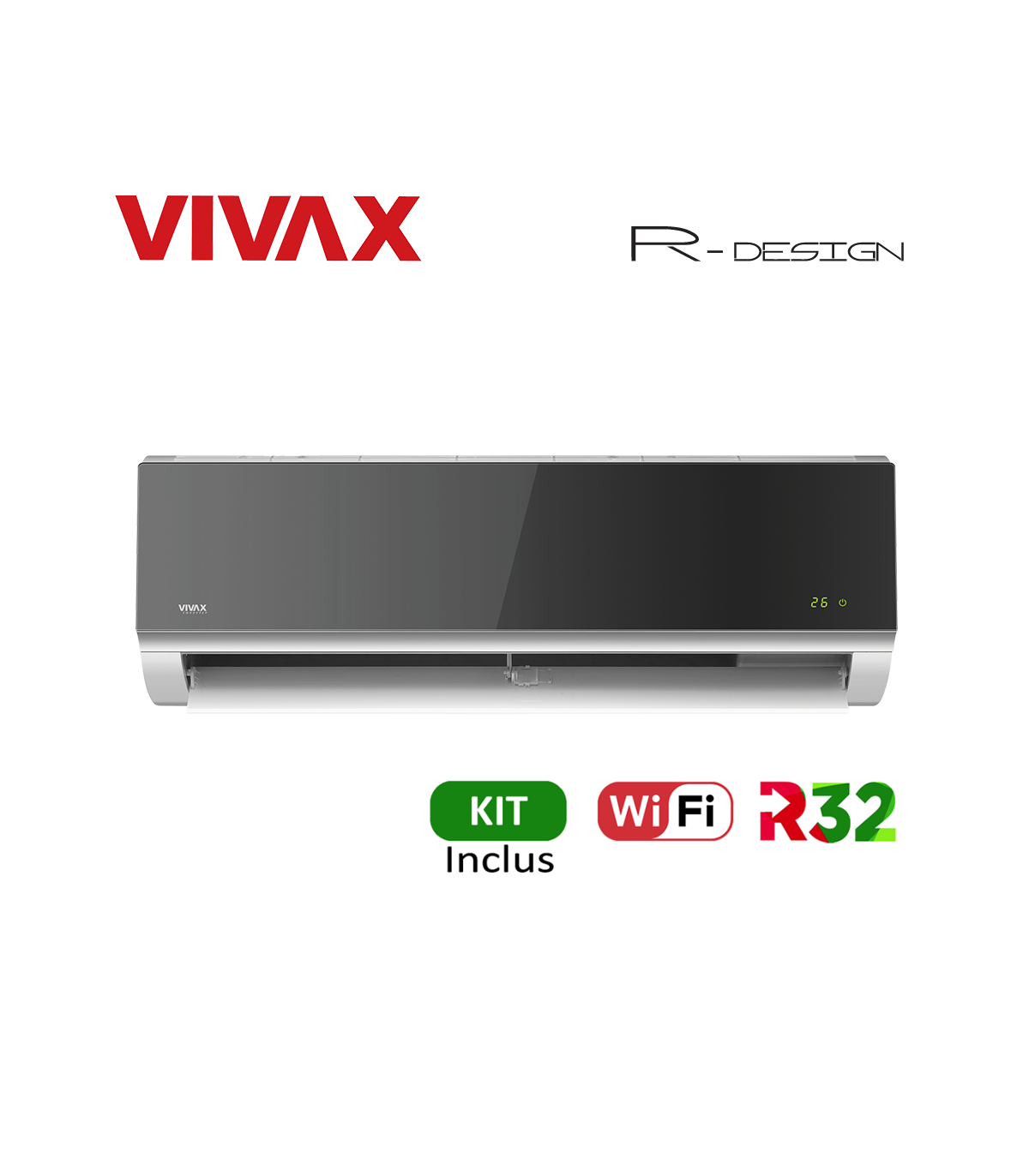 Aer conditionat Vivax ACP-12CH35AERI Wi-Fi, R32, Inverter, 12000 BTU/h, Clasa A++, Ionizator, I feel, Autodiagnoza, Autocuratare, Autodetectie scurgeri freon, filtru Bio, filtru Anti-Praf, ECO-Mode - imagine 2