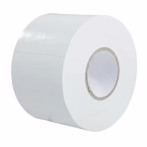 Banda de matisat adeziva din PVC, latime 50 mm, lungime 20 metri, Alb