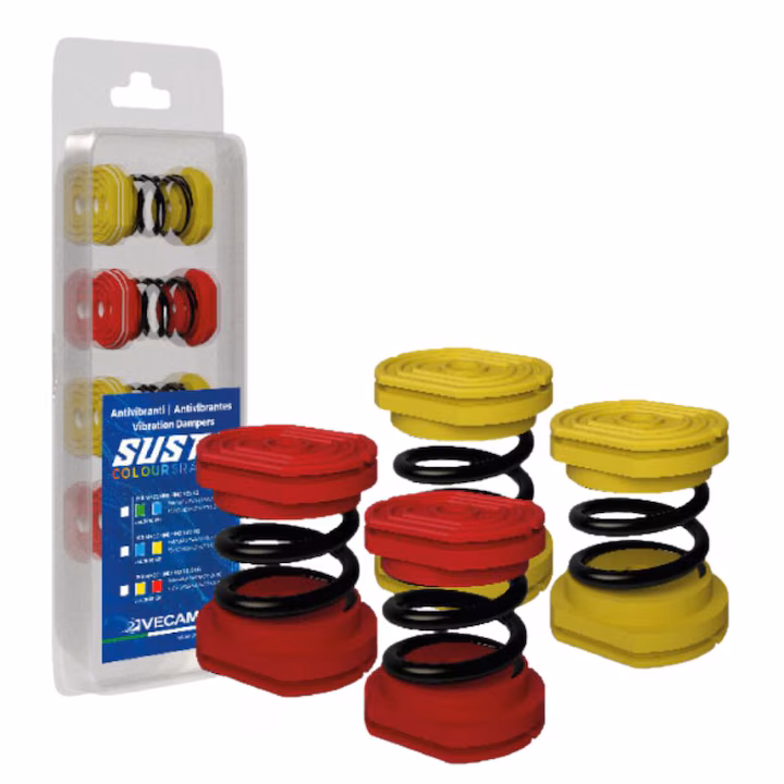 Amortizoare vibratii aer conditionat Susta Colours Range Rosu si Galben pentru UE 24 - imagine 2